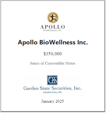 GSS Capital Group selected transaction — Apollo · Jan2025
