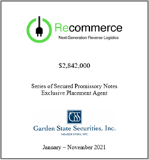 GSS Capital Group selected transaction — Recommerce · Jannov2021